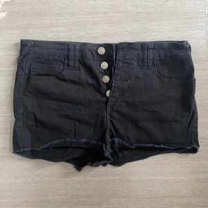 Black shorts jean shorts- stretch material similar to jeggings